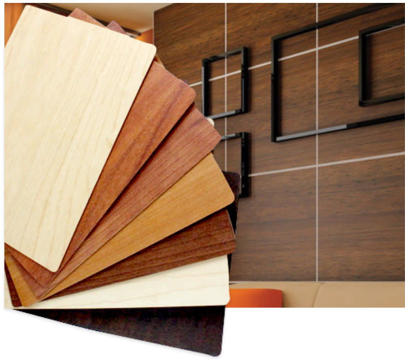 Premium laminate finish samples